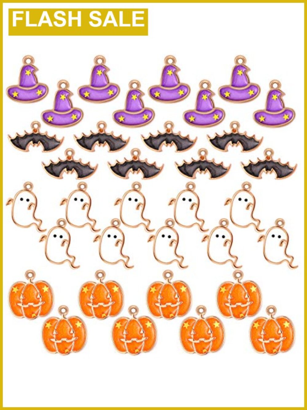 34 Pc Halloween Alloy Charms for Jewelry Making DIY Crafts
